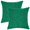 Dark Green, variant on Pack of 2 Corduroy 3D Striped Pillow Covers Soft Soild Cushion Cases, Decorative Square Throw Pillow Covers 18 x 18 Inch Pillowcases for Sofa Bedroom