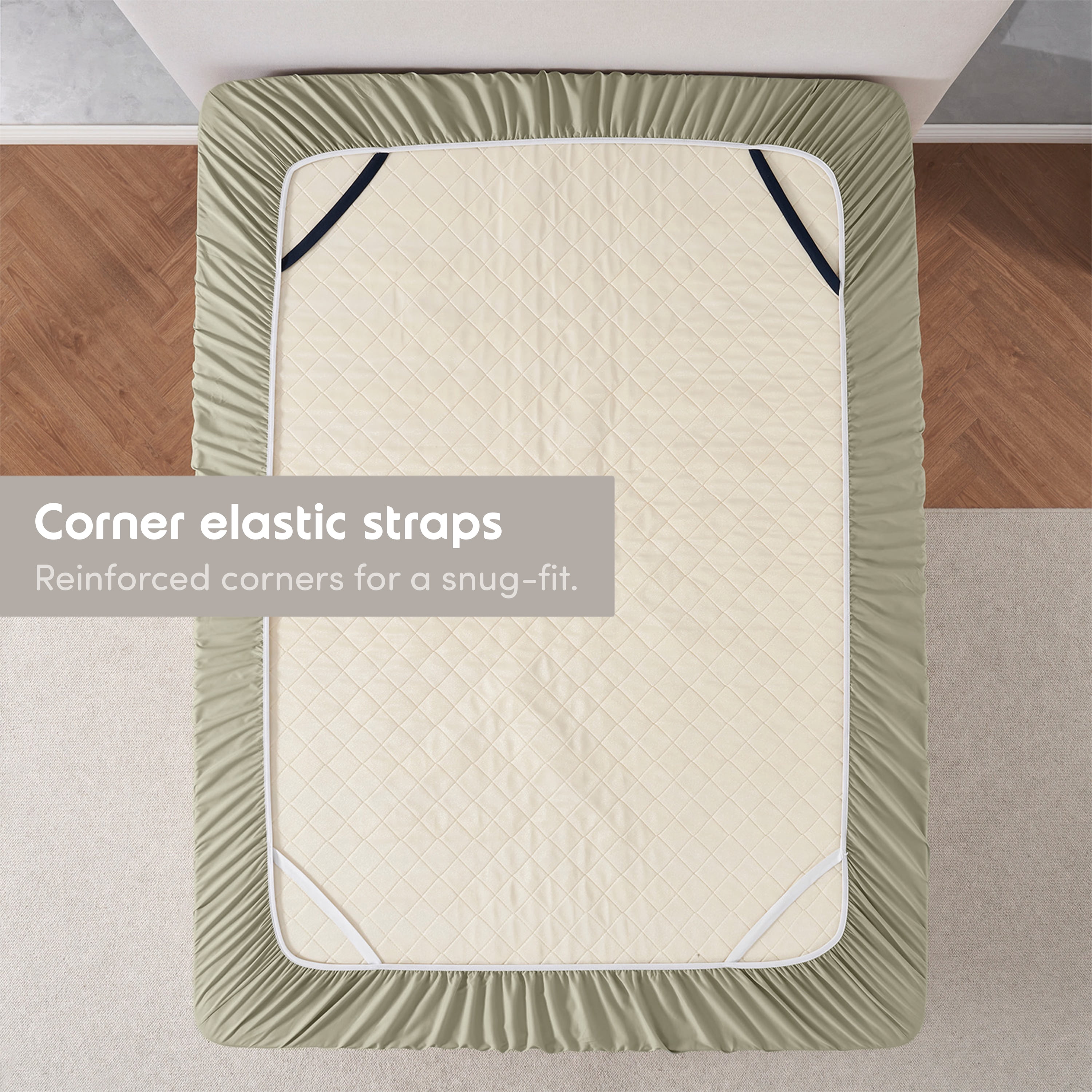 LammaLoe Extra Deep Pocket Full Size Fitted Sheet Only, Fits 18" to 24" Mattress, Soft Microfiber Fitted Bed Sheet, Sage Green
