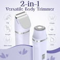 thumbnail image 6 of Bikini Trimmer for Women -Painless Electric Razors for Silk Skin,Cordless Wet/Dry Body Shaver for Trip,Replaceable Lady Facial Groomer, IPX7 Waterproof & Easy Cleaning, Ceramic Blade, USB Charge Dock, 6 of 8