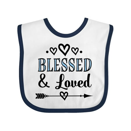 

Inktastic Blessed and Loved Gift Baby Boy or Baby Girl Bib