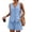 Z001_Light Blue, variant on 2 Piece Outfits for Women Summer Bussiness Linen Sets Sleeveless V Neck Vest Button Waistcoat and Pockets Shorts