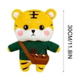 thumbnail image 3 of F Soft Plush Tiger Stuffed Animal In Green Sweater 30Cm Cute Doll Toy For Kids New Year Lunar Decor Baby Sleeping Companion Comforting Toy, 3 of 3