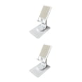 thumbnail image 1 of Tholdsy Soporte para teléfono celular de altura Soporte para tableta Soporte de escritorio perezoso giratorio universal Hogar Dormitorio Blanco 2piezas, 1 of 6