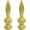 Gold, variant on 2 Pack Lamp Finial Cap Knob, Lamp Finials Decoration Antique