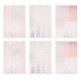 thumbnail image 1 of 6pcs Line DIY Nail Art Sticker Creative Tip Decal Decoración de manicura Rose Oro, 1 of 5