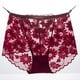 thumbnail image 2 of Gibobby Ropa Interior Elástica para Mujer Ropa interior de mujer Ropa interior de tamaño Cintura alta pequeña Calzoncillos sin de encaje para mujer(Vino， XXL), 2 of 3