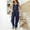 c05Blue, variant on Arnsht Womens Overalls Cotton Linen Jumpsuit Plain V Neck Sleeveless Causal Rompers Jumpers Loose Wide Leg Pants jumpsuit Black M