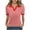 Red, variant on Fsgntruao Women's Casual Loose And Comfortable Fashionable Short Sleeved Spring And Summer Top