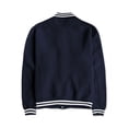 thumbnail image 2 of Ma Croix Men's Varsity Lettermans Classic Button Down Fleece Ribbed Collar Cuff Jacket, 2 of 3