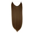 thumbnail image 3 of SAYFUT 22 Inch Hair Piece Long Synthetic Hairpiece Invisible Wire Headband for Women Secret Elastic Fish line Hairpiece Hidden Straight Long Synthetic Hair Extension,Light Ash Blonde & Bleach Blonde, 3 of 8