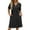 Black, variant on Ekouaer Women Zipper Robes Waffle Short Bathrobe Lightweight House Coat with Pockets Soft Nightgown
