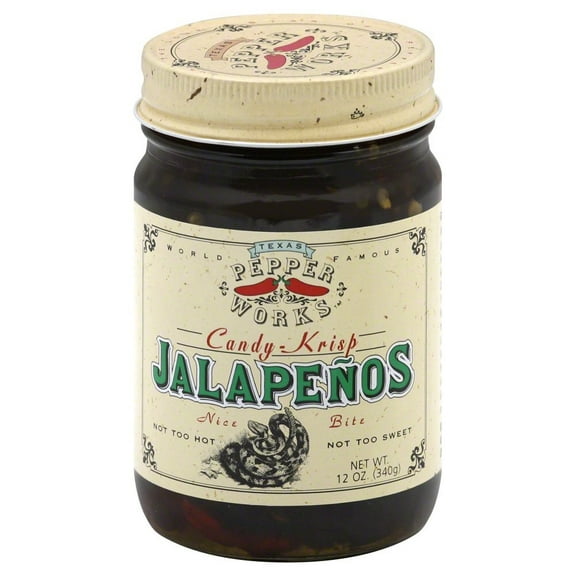 Texas Pepper Works Candy Krisp Jalapenos, 12 Oz