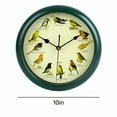 thumbnail image 2 of DESIGNICE 25Cm Musical Birds Wall Hanging Sound Clock Room Decoration Decorative Green Frame Melody Clock for Bedroom Housewarming Gift, 2 of 7
