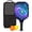 Black-2, variant on Pickleball Paddles Set Of 1, Fiberglass Surface, Galaxy, Universe, Starry Sky Print, 1 Paddle, 2 Balls & Bag