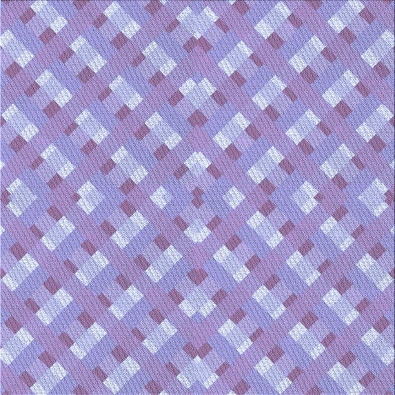 Ahgly Company Machine Washable Indoor Square Transitional Medium Purple Area Rugs, 6' Square