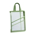 thumbnail image 2 of Bolsa organizadora de documentos, maletín portátil transparente, organizador de archivos, Estuche de transporte para papeles, cuadernos, papelería, es Verde, 2 of 8