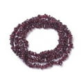 thumbnail image 3 of Natural Garnet Chip Beads Strands Grade A 4-8x3-9mm Hole: 0.8mm 32 inch(80cm), 3 of 3