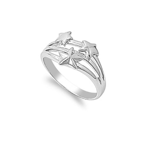 925 Sterling Silver Three Stars of Orion Ring Size 10