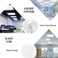 thumbnail image 3 of White Fluorescent Light Covers for Ceiling Lights 4x2 feet, 1 Pack Magnetic Light Filters for Classroom, Modern Simple White Backdrop Fluorescent Light Shade Panel for Office School Drop Home, 3 of 9