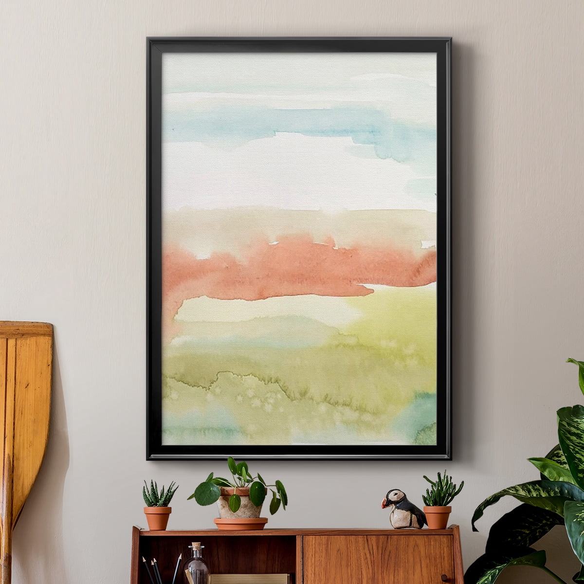 Blushing Sunrise II Premium Framed Print, in Gold, Black, or Silver - Ready to Hang