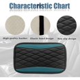 thumbnail image 4 of LAICAIW Car Center Console Cover, Universal Leather Waterproof Armrest Seat Box Cover Protector, Comfortable Car Decor Accessories Fit for Most Cars, Vehicles, SUVs-gem green, 4 of 7