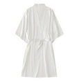 thumbnail image 7 of XINXIAOO Women's Wedding Party Robe Letters Kimono Satin Pyjamas Bridesmaid Bathrobe Robes for Women Long Robe for Bride Japanese Kimonos Traditional Women Robe Kimono for Women Long Womens Short, 7 of 7