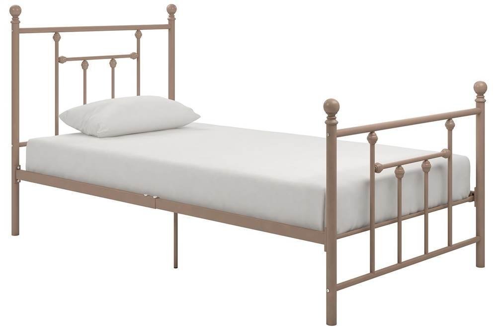 DHP Manila Metal Bed with Victorian Style Headboard and ...