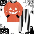 thumbnail image 5 of JUMEYU Kids Halloween Pajamas Girls Boys Pajamas for Toddler Snug Fit Graphics Pajamas Long Sleeve 7T 8T (Watermelon Red,7-8 Years), 5 of 9