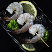 Today Gourmet Uncooked Black Tiger Shrimp - Peeled, Headless - 16/20 (5lb Pkg)