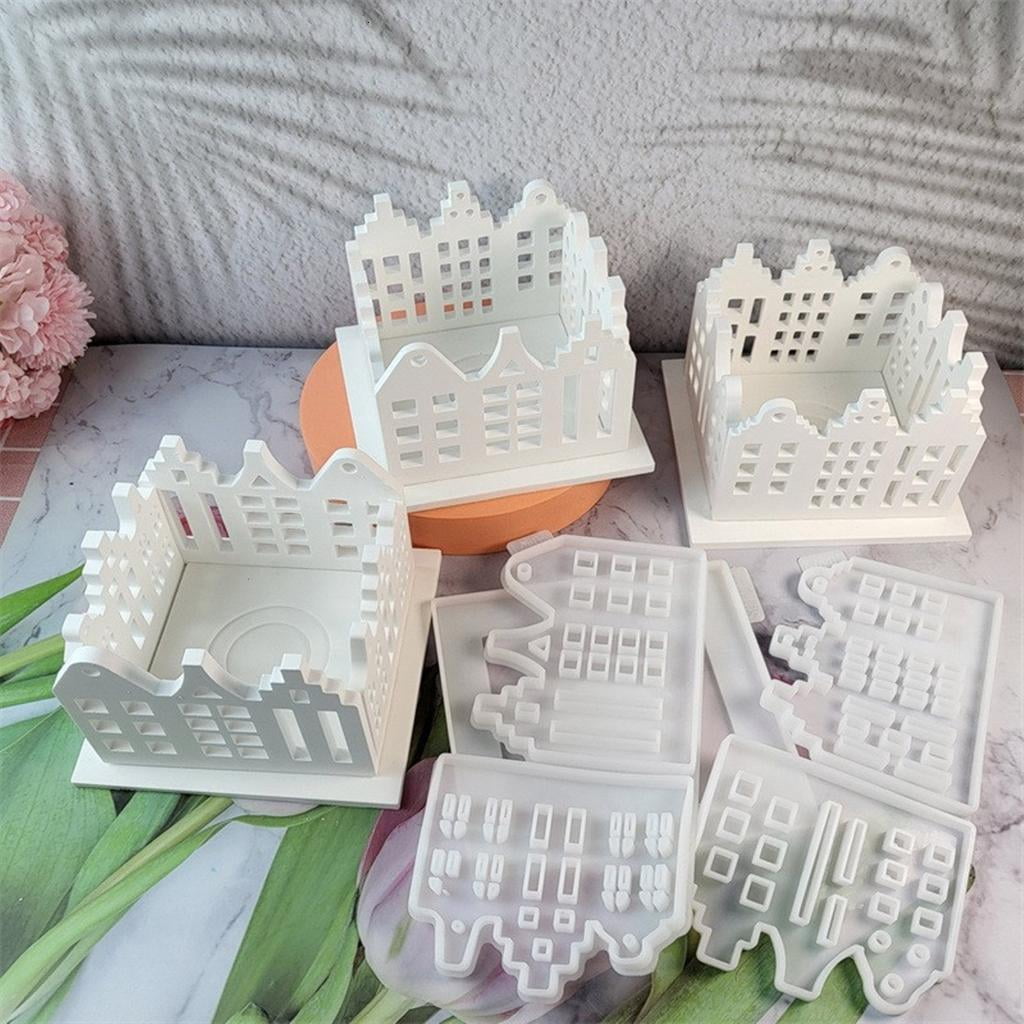 House Decoration Silicone Mould Candle Stand Resin Craft Flexible Silicone Mold Hand-Making Supplies