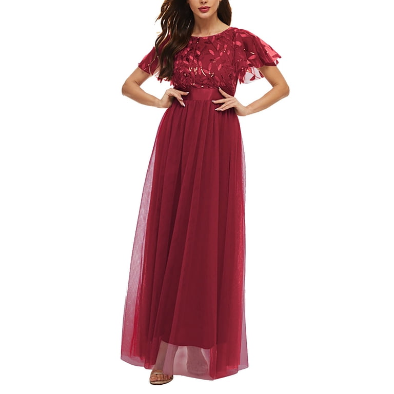 KaLI_store Wedding Guest Dresses for Women Dresses for Women Criss-Cross  Satin Strap Backless Long Dress A-Line Wedding Dresses RD2,3X-L -  Walmart.com
