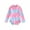 Pink, variant on Musuos Toddler Girls Rash Guard Swimwear 0-3Years Long Sleeve Floral/Shell/Fish Scale Print Ruffled Swimsuits Zipper Bathing Suits