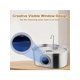 thumbnail image 5 of 1pc 3.2L/108 Oz Cat Water Fountain ,Stainless Steel Automatic Pet Fountain Water Bowl,With Water Level Window ,With Ultra-Quiet Pump For Cats,Dog Drin, 5 of 5