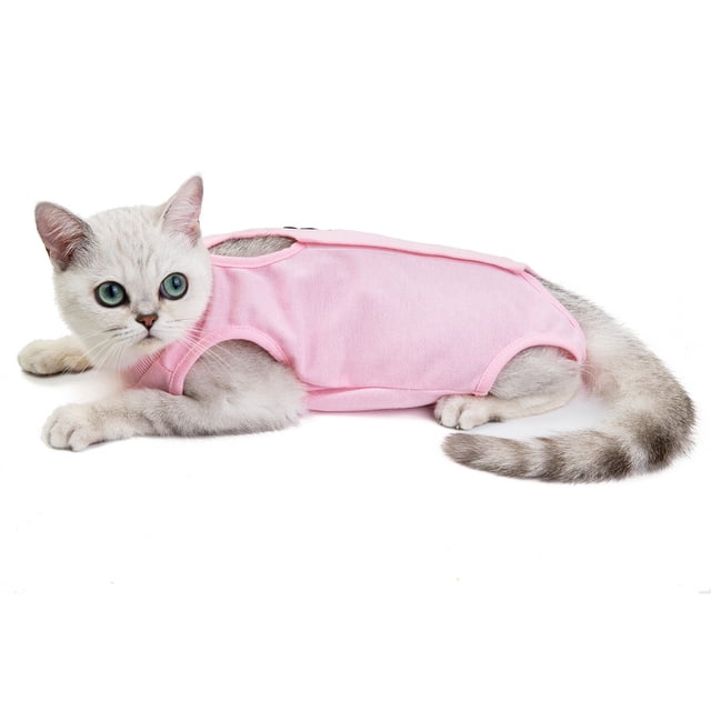 Ropa quirúrgica para gatos Ropa de esterilización para gatas Ropa de destete Ropa para gatos de cuatro patas Ropa de esterilización fina y transpirable para gatos de verano