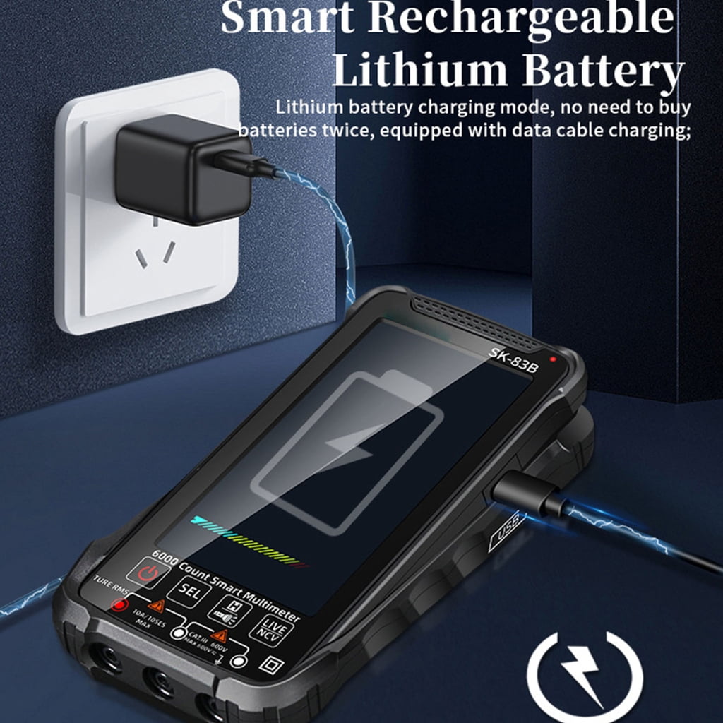 Intelligent Digital Multimeter Touchscreens High Precisions Digital Multimeter for Home
