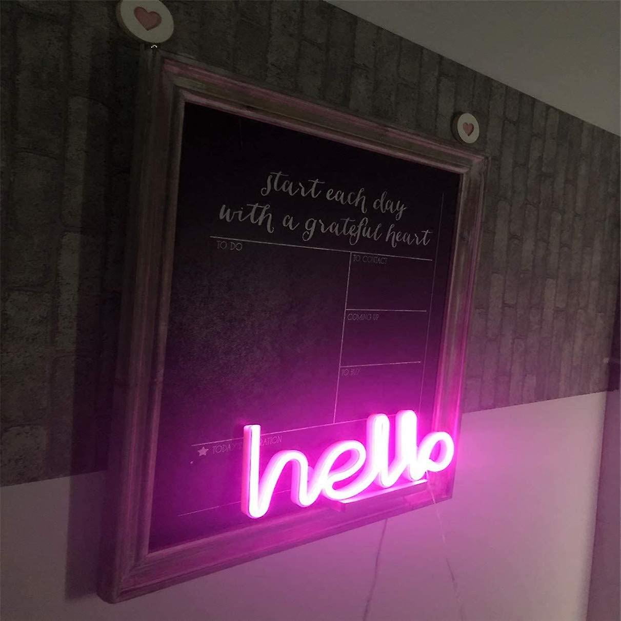 Neon Light led Hello Neon Word Sign Neon Letters Light Art Decorative