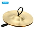 thumbnail image 3 of Uxcell Finger Cymbals, 1 Pcs 5.11 Diameter Copper Golden Tone, 3 of 5