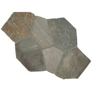MSI Golden White 18 in. x 24 in. Multi-coloured Meshed Flagstone Paver Tile