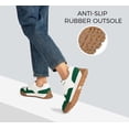 thumbnail image 4 of LUCKY STEP Comfort Retro Color Blocked Sneakers Fashion Casual Shoes,White&Green,Womens, 4 of 9