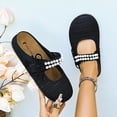 thumbnail image 6 of DIVVce Mesh Pearl Accent Mary Jane Mules For Women Closed Toe Slip On Comfort Casual Footwear, 6 of 8
