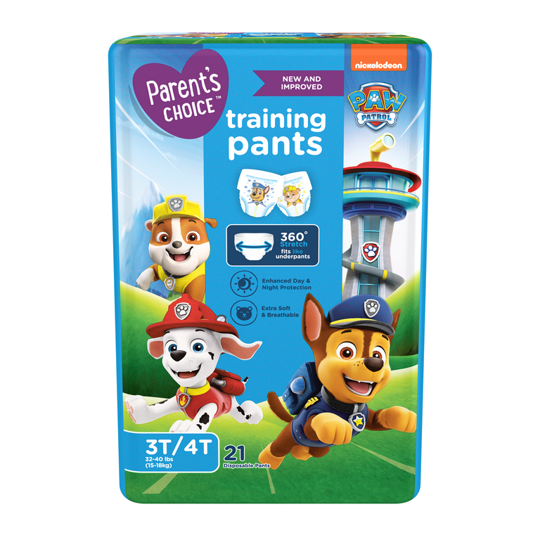 Parent's Choice Paw Patrol Training Pants for Boys, 3T/4T, 21 Count (Select  for More Options) 