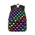 thumbnail image 1 of Balery Rainbow Hearts Mochila para Mujeres y Hombres, Mochila Ligera Casual para Viajes, Mochila Clásica Básica para la Universidad, 1 of 6