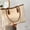 Beige, variant on Tote Bag for Women, Leather Work Tote with Zipper Pocket, Large Capacity Shoulder Bag, Sturdy Handles for Commute, Travel & Daily Use