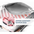 thumbnail image 4 of 4pcs Sanitary Napkins Bag Menstrual Cup Pouch Tampons Collect Bags Nursing Pad Holder Washable For Women And Girls, 4 of 5