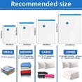 thumbnail image 3 of Nuevos bolsas de almacenamiento al vacío para ropa, ropa de cama, bolsas de ahorro de espacio, paquete sellado al vacío, bolsa organizadora comprimida, 3/5 Uds., 3 of 5
