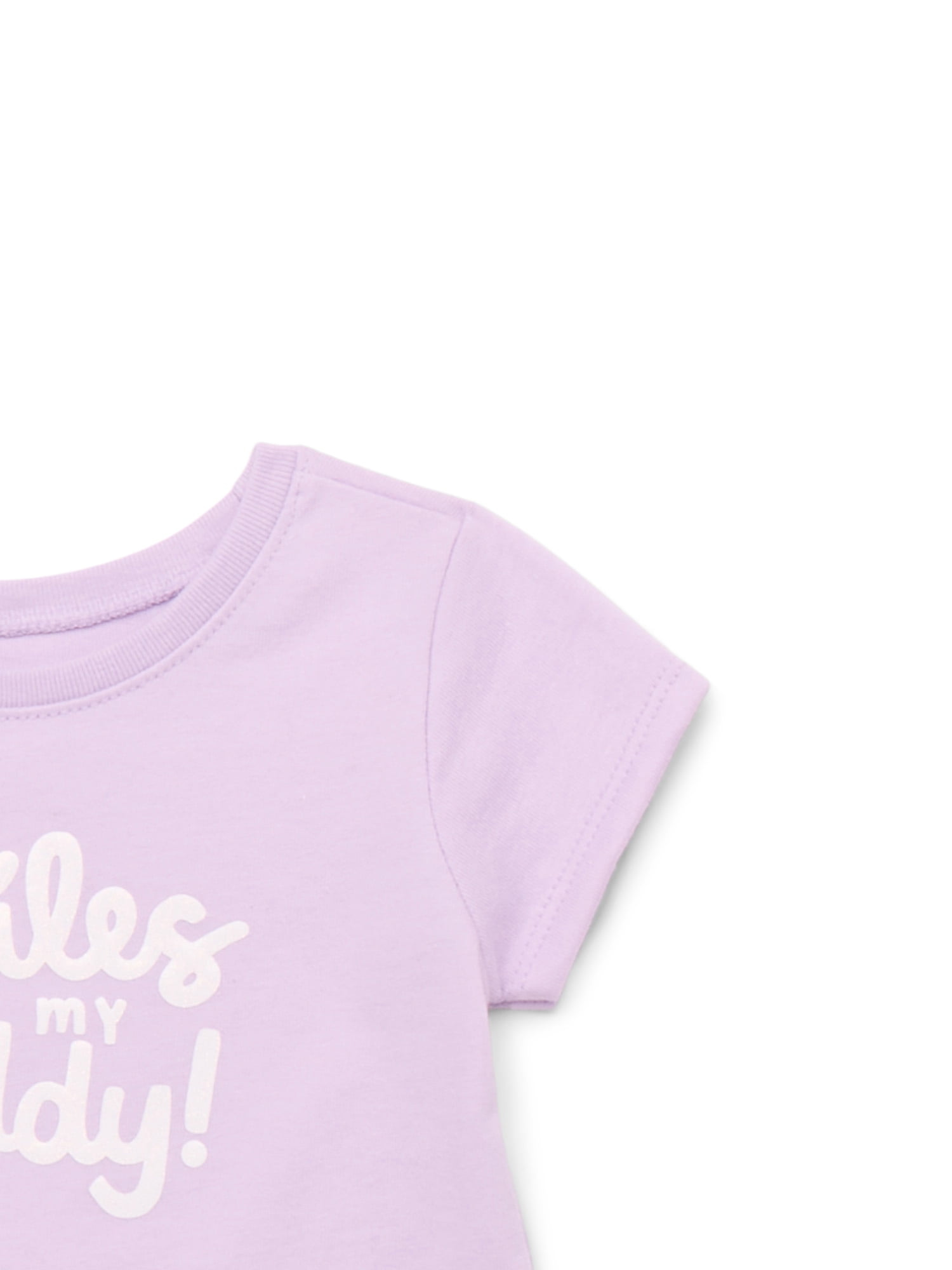 Garanimals Baby Girl Graphic T-Shirt with Short Sleeves, Sizes 0M-24M