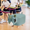 thumbnail image 6 of deevoka Wood Ottoman Stool Decorative Entryway Footrest Portable Cute Sofa Tea Stool Blue, 6 of 9