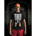 thumbnail image 4 of Halloween Skeleton Rib Cage Beer Belly X-Ray Funny Costume T-Shirt for Men, 4 of 6