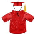 thumbnail image 6 of Pet Graduation Hat And Gown Costume Set Polyester For Pets, 6 of 9