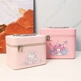 thumbnail image 4 of MINISO Hello Kitty Ladies Makeup Bag Portable Travel Large Capacity Stylish Cute Pink Multi-functional PU Waterproof Handbag, 4 of 7